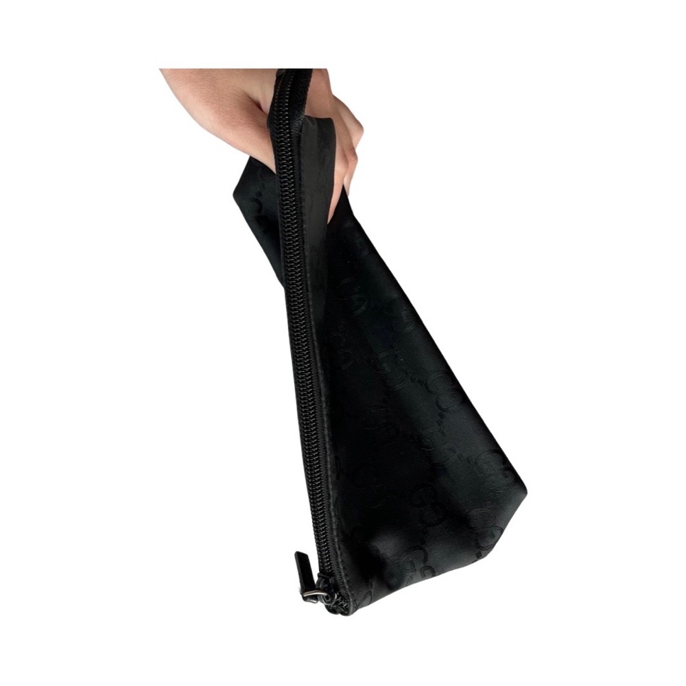 GUCCI Nylon Monogram Cosmetic Pouch black - Picture 4 of 9